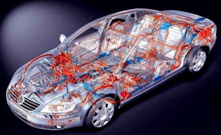 因為汽車電線束的連接，汽車上各種電子儀器才得以正常運轉